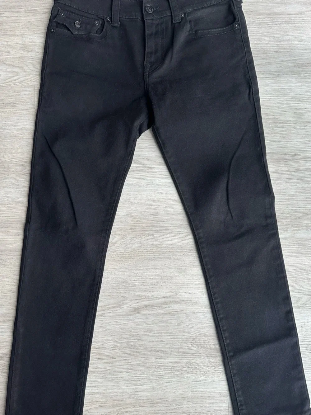 True Religion Black Men’s Skinny Jeans - Sleek Tapered Fit